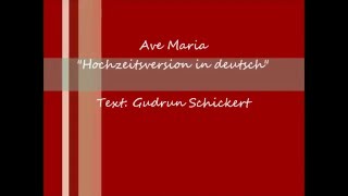 Ave Maria deutsche Hochzeitsversion  Hochzeitssängerin Kirstin Käfer [upl. by Dael]