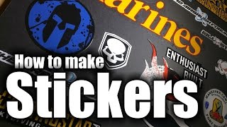 Stickers  How to make real vinyl stickers  HD [upl. by Selinda]