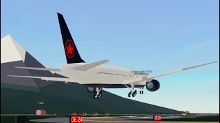 B777 Air Canada Landing and Takeoff ptfs roblox [upl. by Aram]