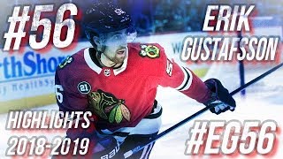 CHICAGO BLACKHAWKS 56 ERIK GUSTAFSSON HIGHLIGHTS 1819 HD [upl. by Meingoldas]