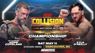 Adam Copeland vs Kyle OReilly AEW Collision Reaccion [upl. by Oyek]