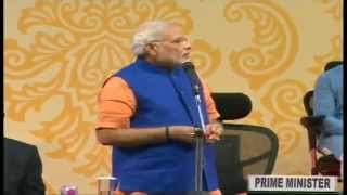 Live Narendra Modi at Mahatma Mandir in Gandhinagar [upl. by Tannie]