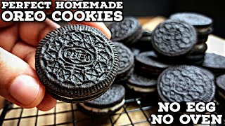 Homemade Oreo Cookies Recipe  How to Make OREO Cookies Biscuit at Home Without Oven [upl. by Azaria]