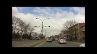 Driving in Montreal  From Buies Street to PieIX and HenriBourassa intersection [upl. by Tehr415]