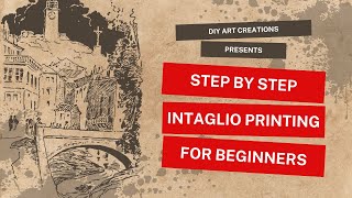 Step by step intaglio printing art diy printmaking diyartcreations [upl. by Athey]