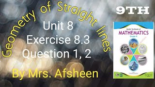 Maths grade 9 unit 8 Exercise 83 Question 1 amp 2 new book Fbiseafsheeneducation [upl. by Maynard]