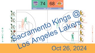 NBA 202425 Sacramento Kings vs Los Angeles Lakers  Oct 26 2024 [upl. by Miharba363]