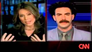 Borat interviewed on CNN in 2006 [upl. by Arinayed]