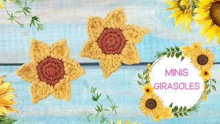 Mini girasoles 🌻 Tejido a crochet [upl. by Oman]