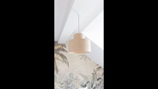 Boho Ikea Hack DIY Lampe aus KVARNVIK Schachtel Set [upl. by Pelagias196]