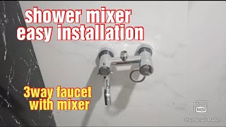 Shower mixer installation PAANO ikabit Ang shower mixerjulyemz [upl. by Idissac]