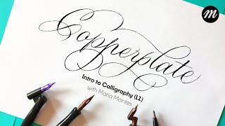 Introduction to Copperplate Calligraphy for Beginners Part 1 [upl. by Elicec]