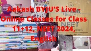 Unboxing Aakash byjus Study material for online course of neet2024 Aakash byjus module [upl. by Herzig]