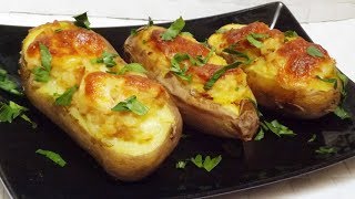 PATATE RIPIENE AL FORNO CON TONNO  Baked potatoes with tuna [upl. by Laurie]