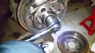 How to Replace Honda Civic Noisy Rear Wheel Hub bearing [upl. by Chadabe]