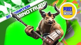 Green Screen Minotaurs Mythological Monster  Footage PixelBoom [upl. by Lidstone]