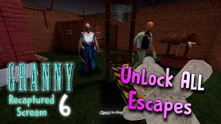 Granny Recaptured In Ice Scream 6 Atmosphere Unlock Every Escapes Under Than 30 Mins [upl. by Torras]