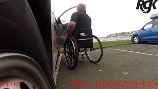 How to get a wheelchair into a car by yourself [upl. by Cida]