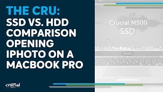 SSD vs HDD comparison opening iPhoto on a MacBook Pro [upl. by Solenne]