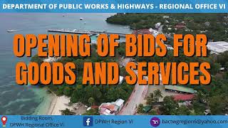 DPWH Regional Office VI Procurement LS Live Stream [upl. by Anatnom]