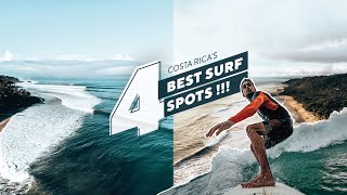 SURFING COSTA RICA 4 BEST SURF SPOTS  Santa Teresa  Nosara  Dominical  Pavones  Ep26 [upl. by Poole]