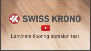 Laminate Flooring Abrasion Resistance Test [upl. by Nylatsirk77]