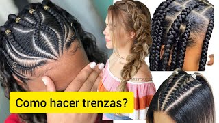 TUTORIAL de TRENZAS AFRICANAS super fáciles [upl. by Riabuz]