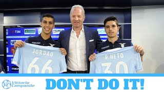 Lazio why its wrong to sell Jordao and Pedro Neto [upl. by Buzzell979]