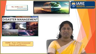 Types of Environmental Hazards and Disasters by Ms B Bhavani [upl. by Lramaj]