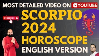 Scorpio 2024 Horoscope Predictions in English  Vedic Astrology Yearly  Scorpio Zodiac 2024 2024 [upl. by Avraham990]