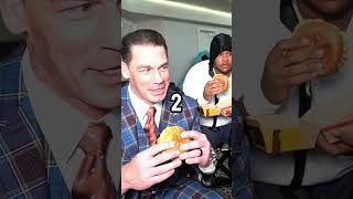 Kai Cenat JOHN CENA TRIES CHICKEN BIG MAC 🤔😂 [upl. by Susejedairam]