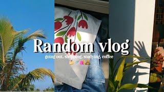 RANDOM VLOG  DAY IN LIFE  GOING OUT SHOPPING STUDYING COFFEE [upl. by Thurber]