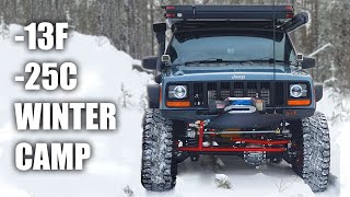 Extreme Cold Winter Jeep Camping Adventure [upl. by Horner]