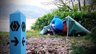 Scottish National Trail  Stage 26B Loch Lochy Wild Camp [upl. by Nevetse138]