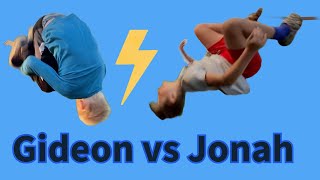 Game of FLIP vs JonahJonah does double backflip and I land flat on my head almost breaking my neck [upl. by Yllac]