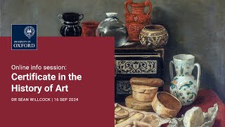 Certificate in the History of Art  Online information webinar [upl. by Kiah320]