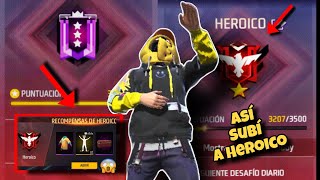 Subí A Heroico Sin Puntos Dobles Y Estas Fueron Las Recompensas 😱  FREEFIRE MAX [upl. by Carthy]