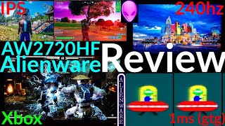 Alienware AW2720HF Review 240hzIPSAlienFX [upl. by Assila]