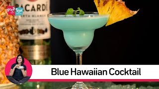 Blue Hawaiian Cocktail Recipe  How To Make A Blue Hawaiian Cocktail [upl. by Bolme108]