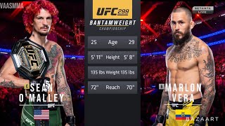 SEAN OMALLEY VS MARLON VERA 2 FULL FIGHT UFC 299 [upl. by Yren]