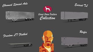 GREAT DANE TRAILERS COLLECTION v10 ATS 150x ATSMOD [upl. by Seluj7]