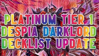 DESPIA DARKLORD PLATINUM TIER 1 DECK MASTER DUEL [upl. by Hedelman]