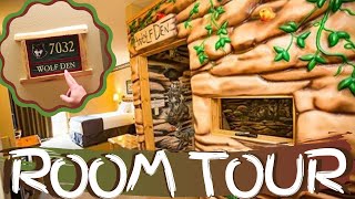 WOLF DEN ROOM TOUR GREAT WOLF LODGE [upl. by Gesner]