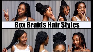 BOX BRAIDS HAIRSTYLES [upl. by Oletta]