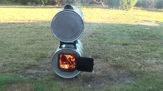 Wood Barrel Stove For Greenhouse [upl. by Accire400]