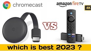 Google Chromecast vs Amazon Fire Stick 2023  which is best device  Hindi  Price Setup Device [upl. by Arehc]