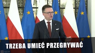 Hołownia ostro o Kaczyńskim To jest zachowanie dziecka które rzuca zabawki [upl. by Eramat762]