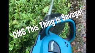 Makita LXT Hedge Trimmer Review DUH523 18V Cordless [upl. by Aittam914]