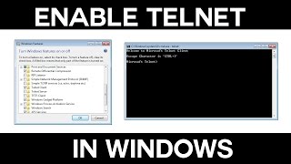 How to Enable the Telnet Command in Windows [upl. by Ahseiat]