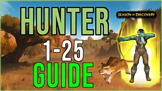 WHAT PET Beginner Hunter 125 Leveling Guide SoD WoW [upl. by Nered]